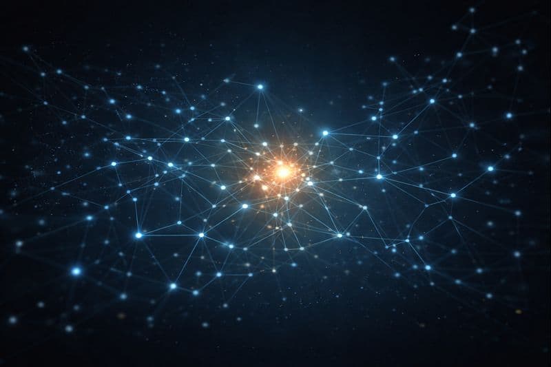 Network correlation visualization showing infrastructure relationships